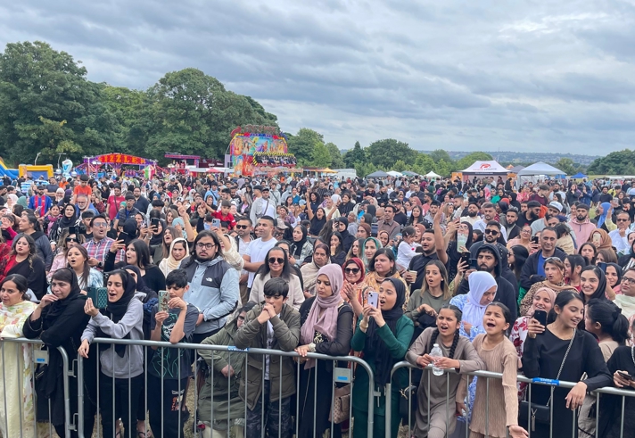 The crowd at Desi Fest Sheffield Mela.