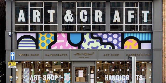 The exterior of the Fred Aldous Sheffield shop.