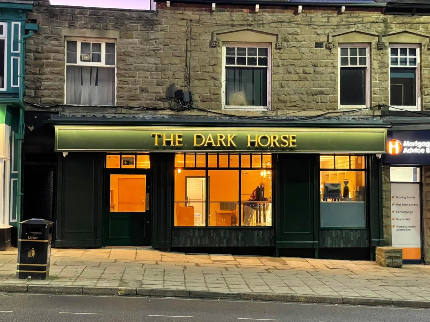 Exterior of The Dark Horse.