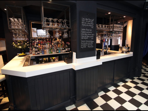 The bar at Trippets Lounge Bar.