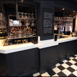 The bar at Trippets Lounge Bar.