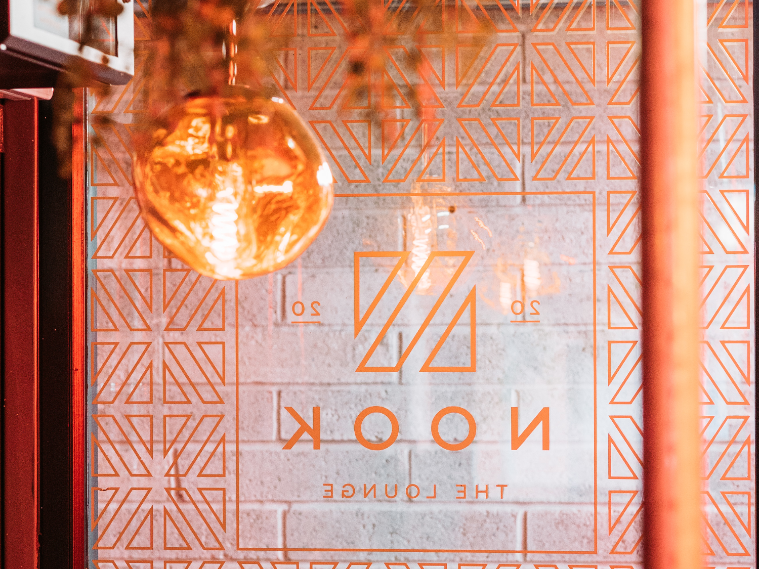 Nook logo painted on a wall.