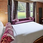 A bedroom at the Rutland Hotel.