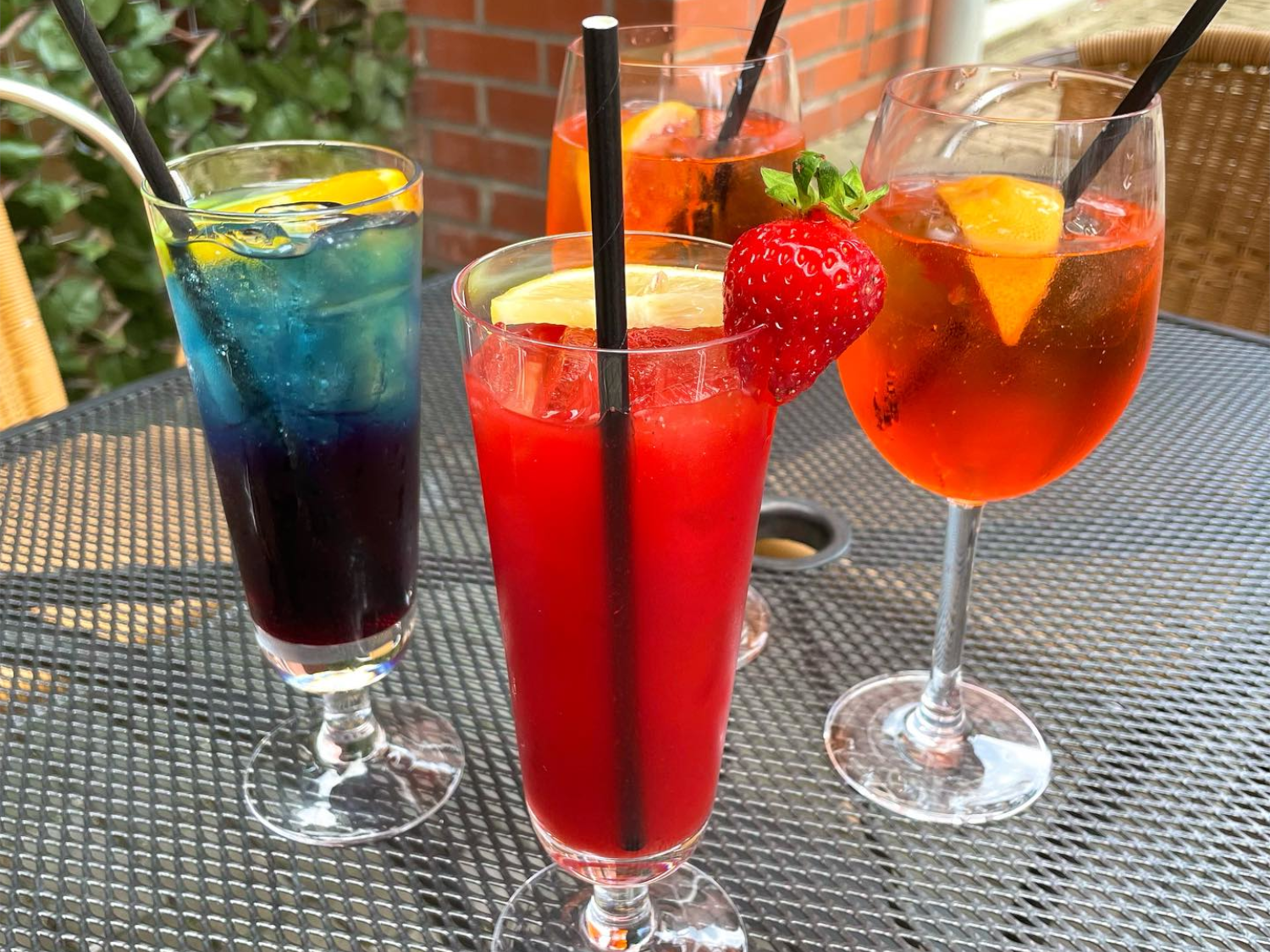 Cocktails on the terrace at Isabella's.