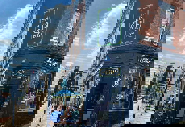 Exterior of The Gin Bar at Vintedge.