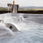Hot tub at Smallshaw Cottages