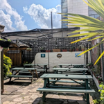 The beer garden at The Wellington.