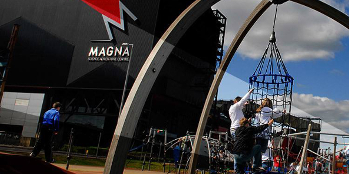 The outdoor playground at Magna Science Adventure Centre.