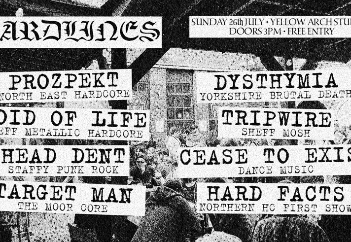 Promo image with the details and a list of all the bands playing.