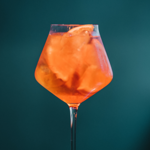 An orange cocktail.