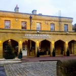 Front exterior of the Garrison Hotel with main entrance