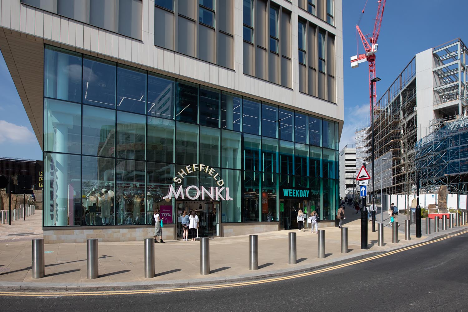 The exterior of the Sheffield branch of Monki.