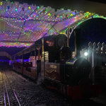 A train at the Abbeydale Miniature Railway.