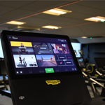 Inside the Goodwin Sports Centre.