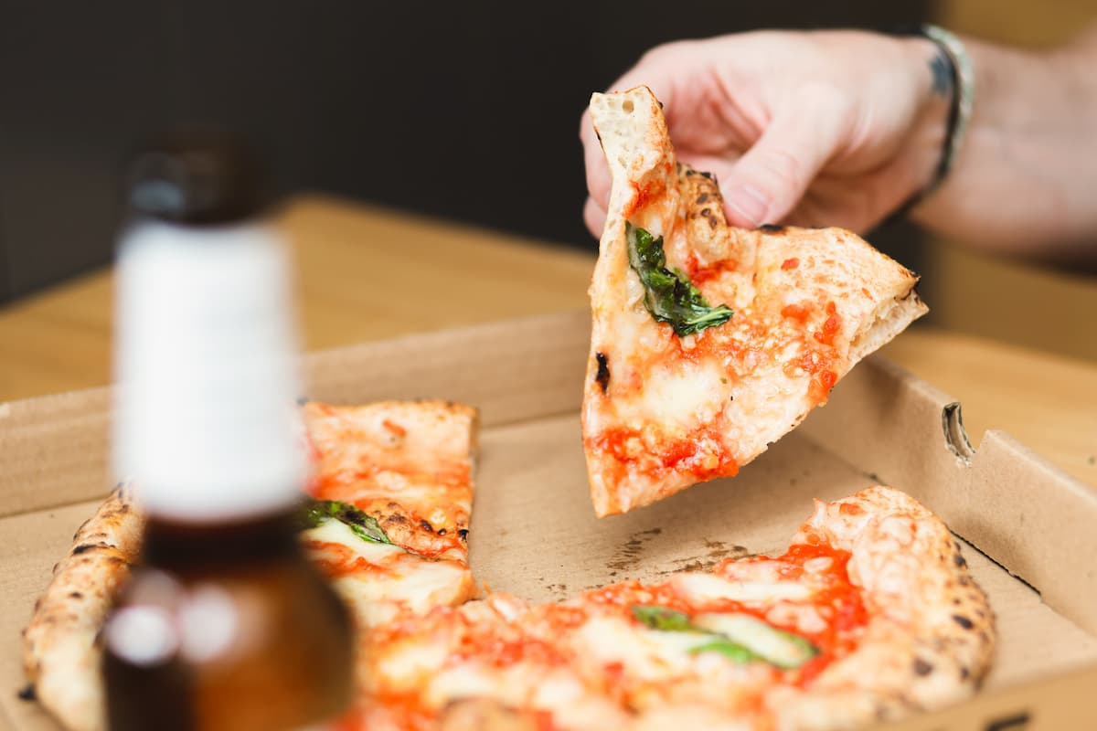 Beer and a pizza at Proove at Broomhill.