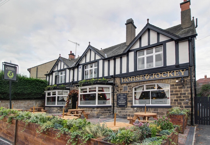 The exterior of the Horse & Jockey.