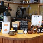 The counter at the Dana Cafe.