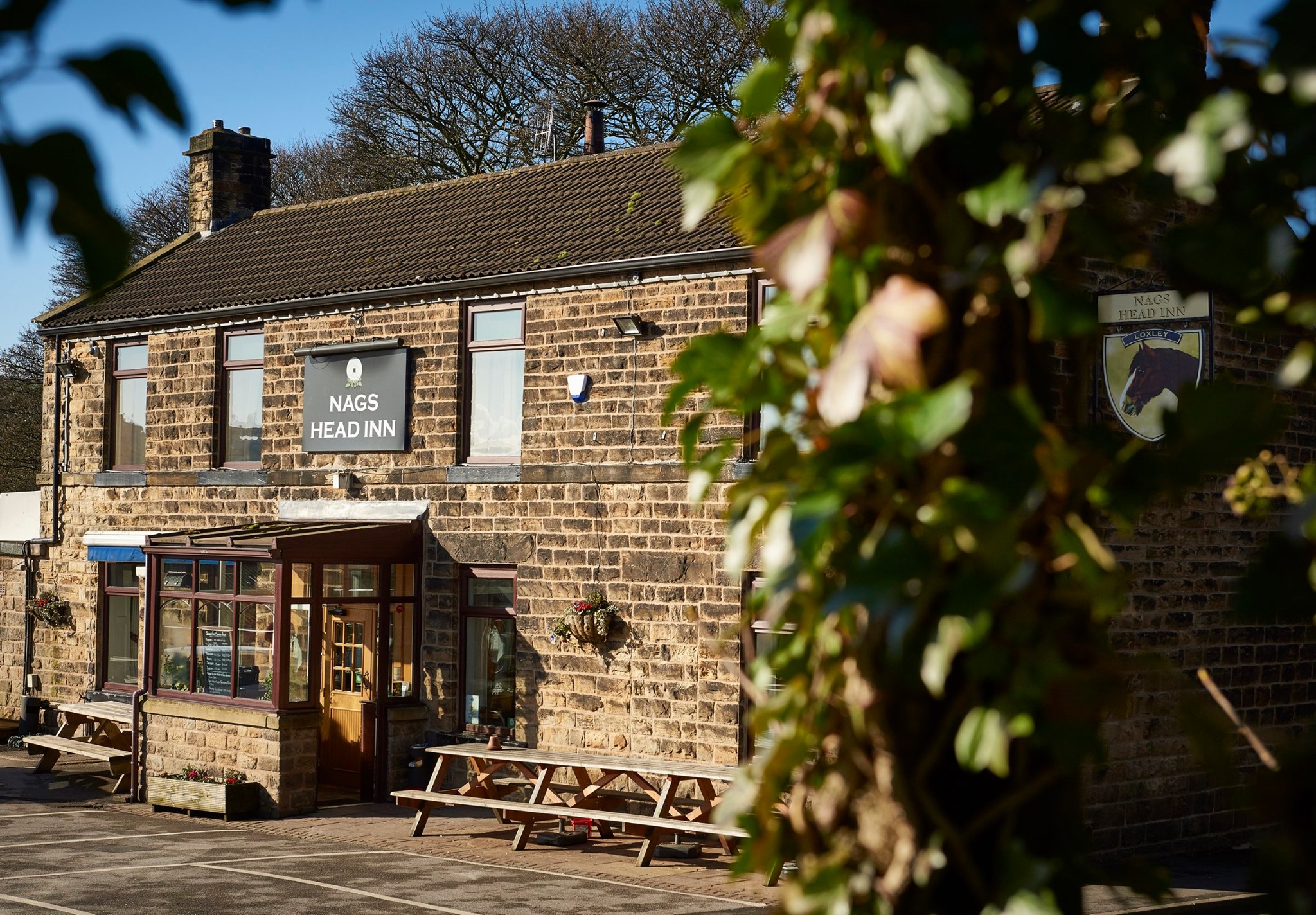 Exterior of The Nags Head Inn.