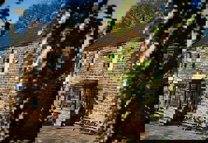 Exterior of The Nags Head Inn.