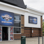 The entrance to the Ninja Warrior UK Adventure Park.