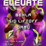 Poster for the event with an abstract design.
