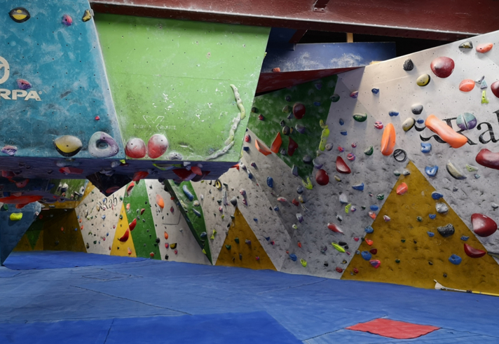 Climbing walls at The Climbing Works.