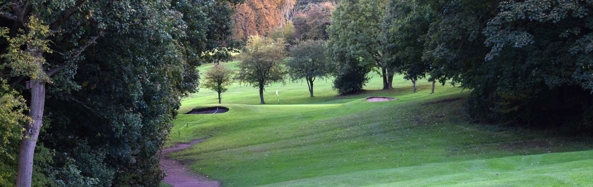 One of the holes at Renishaw Park Golf Club.