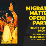 Promo image for the event, listing the details alongside an image of people dancing.
