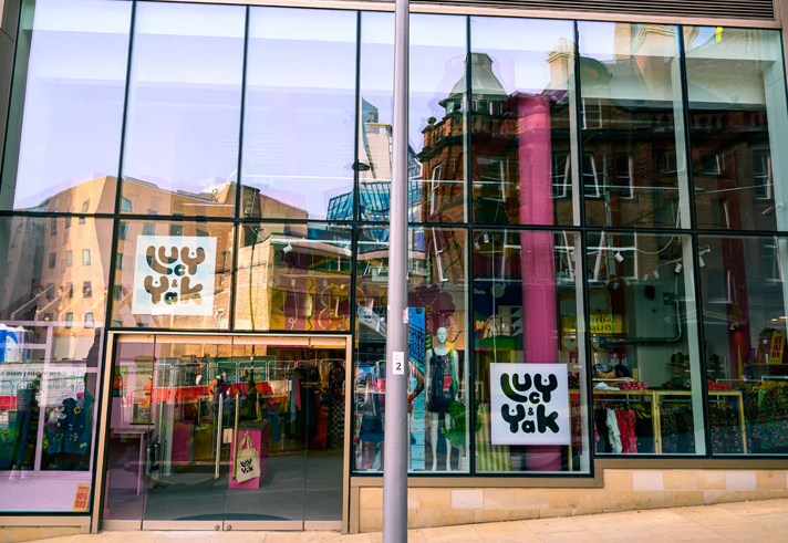 The exterior of the Lucy & Yak shop in Sheffield