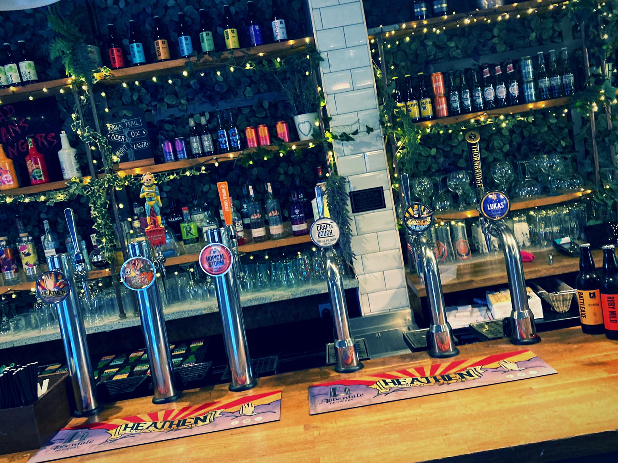 The bar at Craft And Doug.