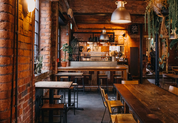 Interior shot of Tamper Coffee.