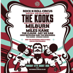 Poster for the event done in a circus theme.