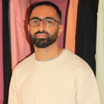 A man wearing clothing from Sheffield's The Alternative Store.