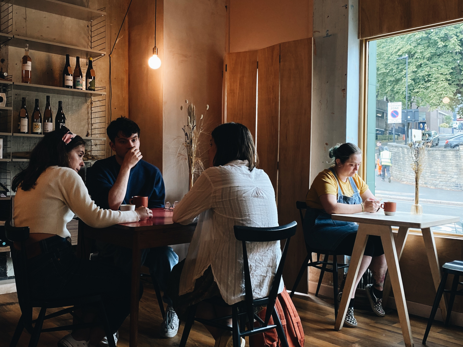 The interior of the coffee shop and restaurant Elm.