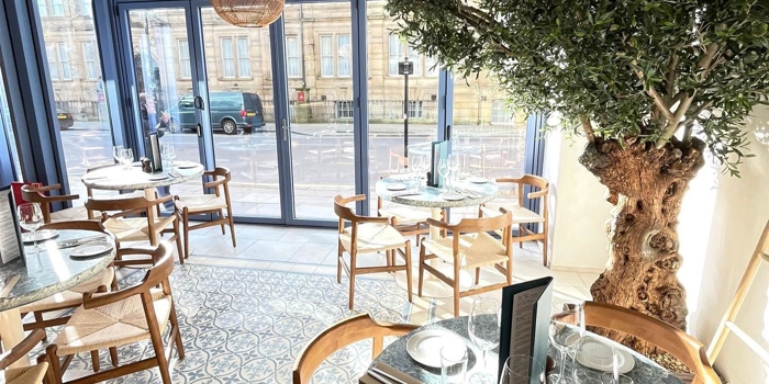 Tables and chairs at Grazie.