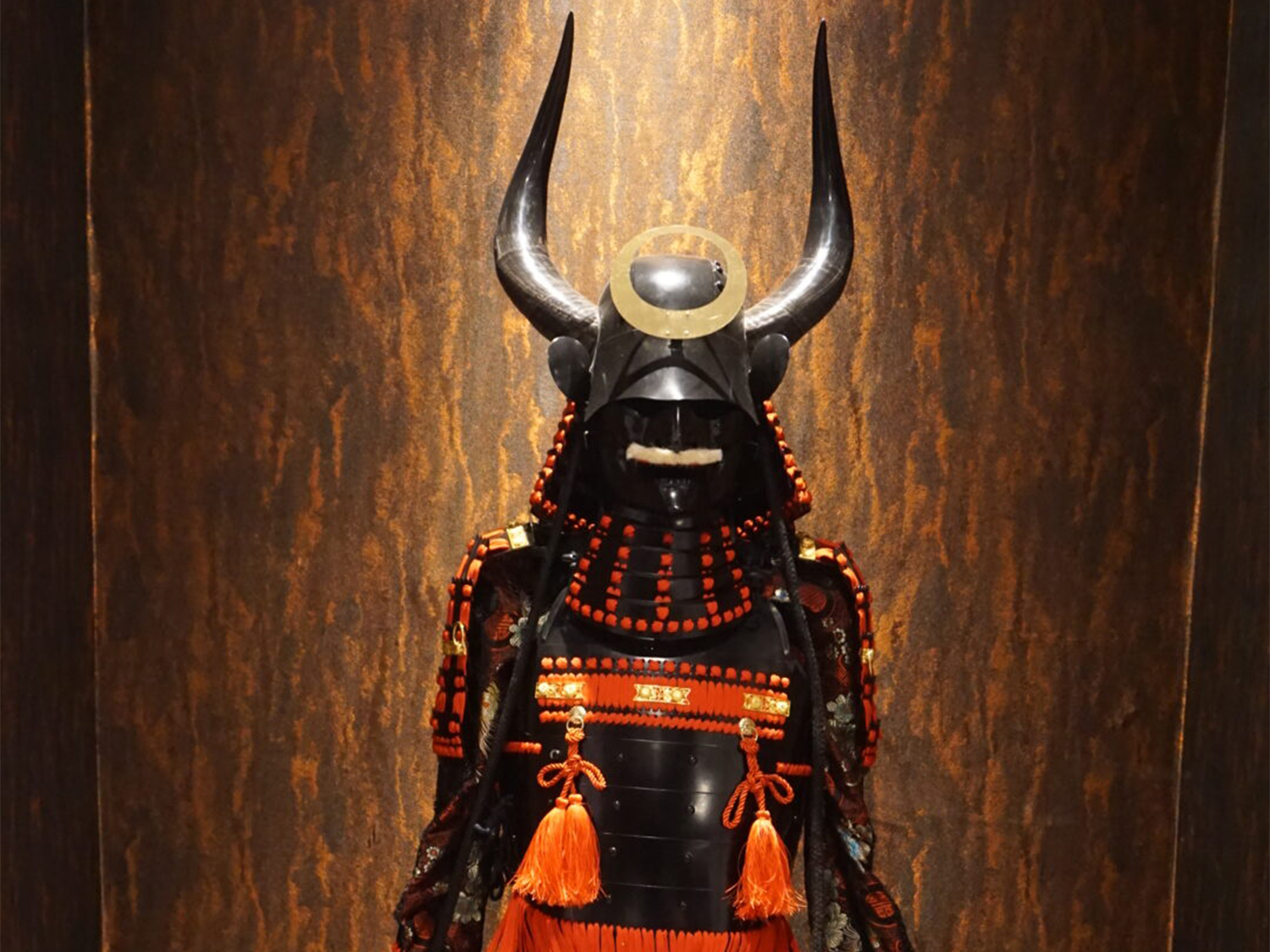 A suit of Japanese armour at Guyshi BBQ & Bar 