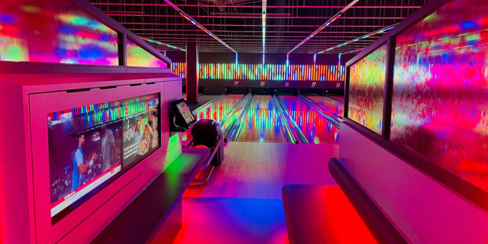 Bowling lanes at Tenpin Sheffield