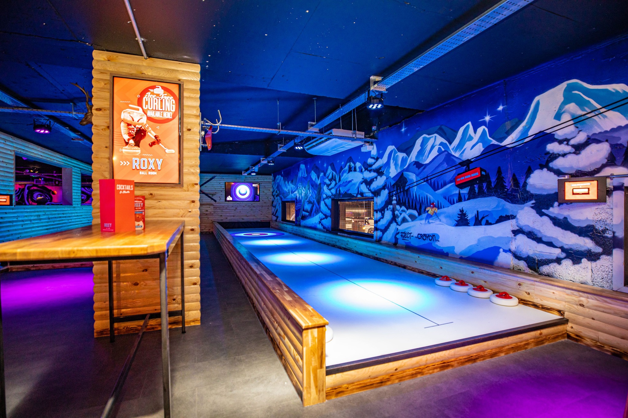 Shuffleboards at the Roxy Ball Room.
