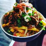 A bowl of pasta at Jabbarwocky.