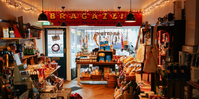 The interior of Bragazzi's.