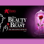 Promo image for the event, listing the details, alongside an illustration with a rose in a bell jar. Some of the rose's petals are starting to fall off.