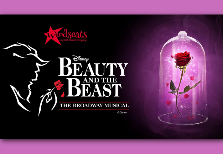 Promo image for the event, listing the details, alongside an illustration with a rose in a bell jar. Some of the rose's petals are starting to fall off.
