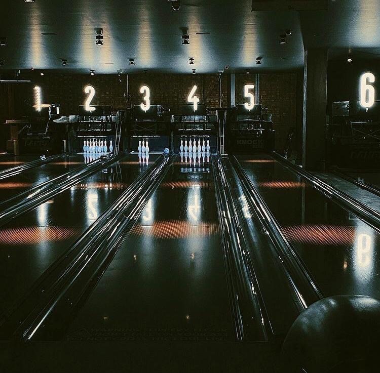 The bowling lanes at Lane7 in Sheffield.