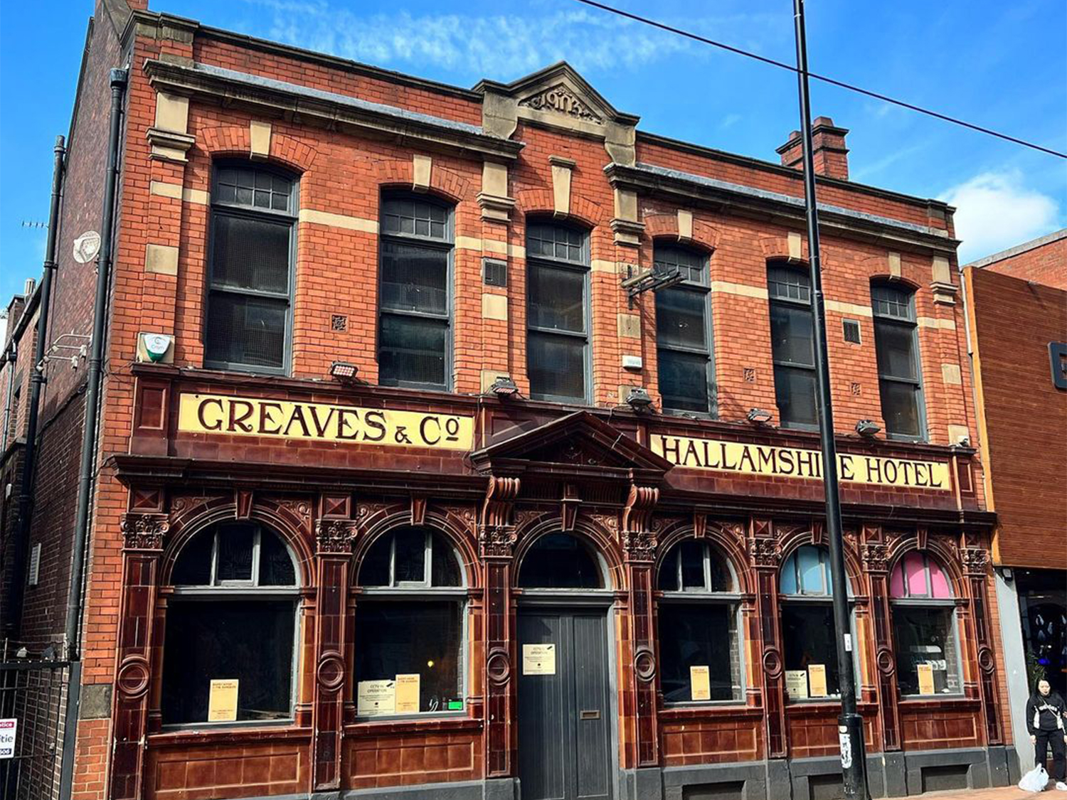 The exterior of the Hallamshire Hotel