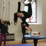 People practising circus skills at Greentop Community Circus Centre.
