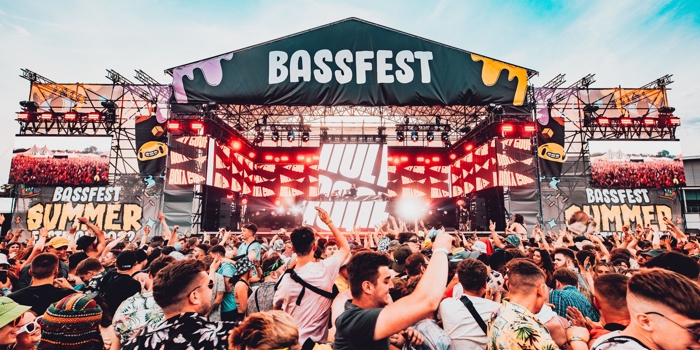 Crowd in front of the Bassfest stage from a previous year.