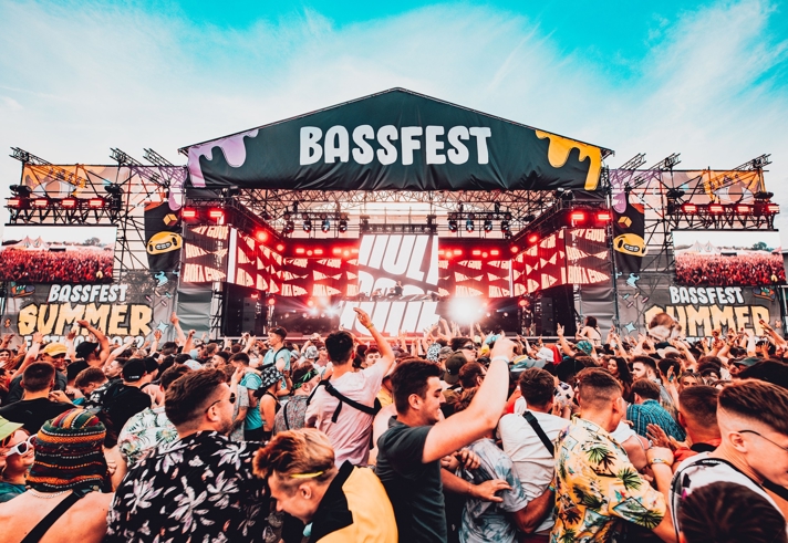 Crowd in front of the Bassfest stage from a previous year.