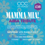 Promo poster for the event, listing the details over a pale blue background and illustrations of flowers in a 60s style.