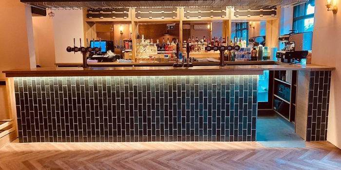 The bar at The Dark Horse.