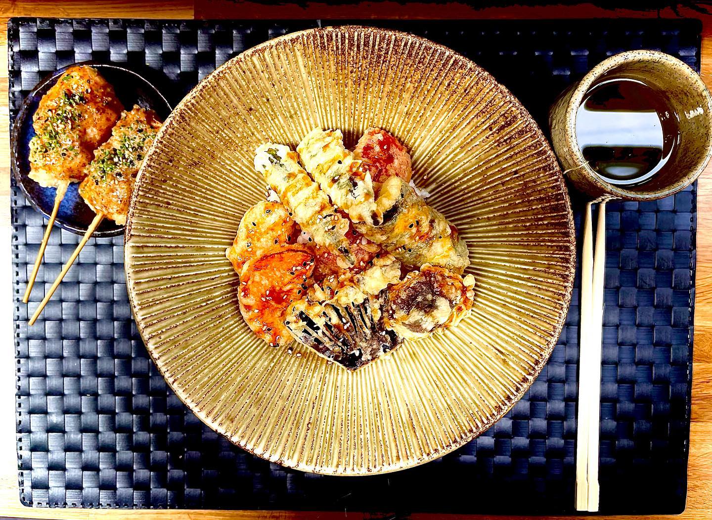 A plate of food at Roku Sheffield.